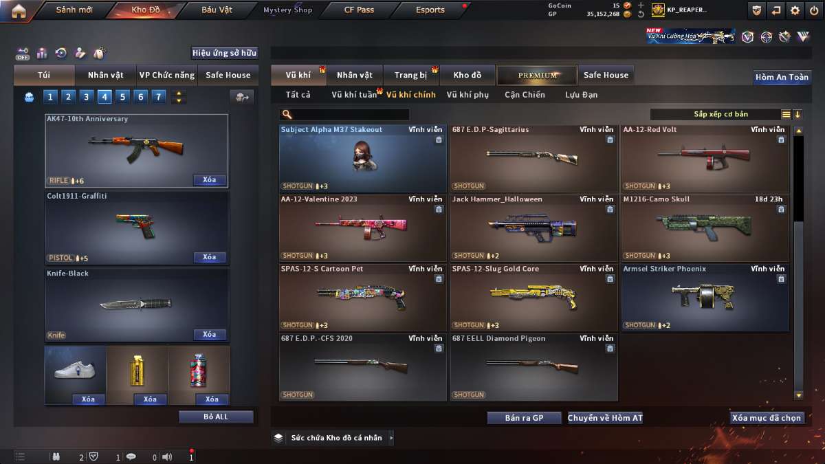 shop acc cf uy tin gia re